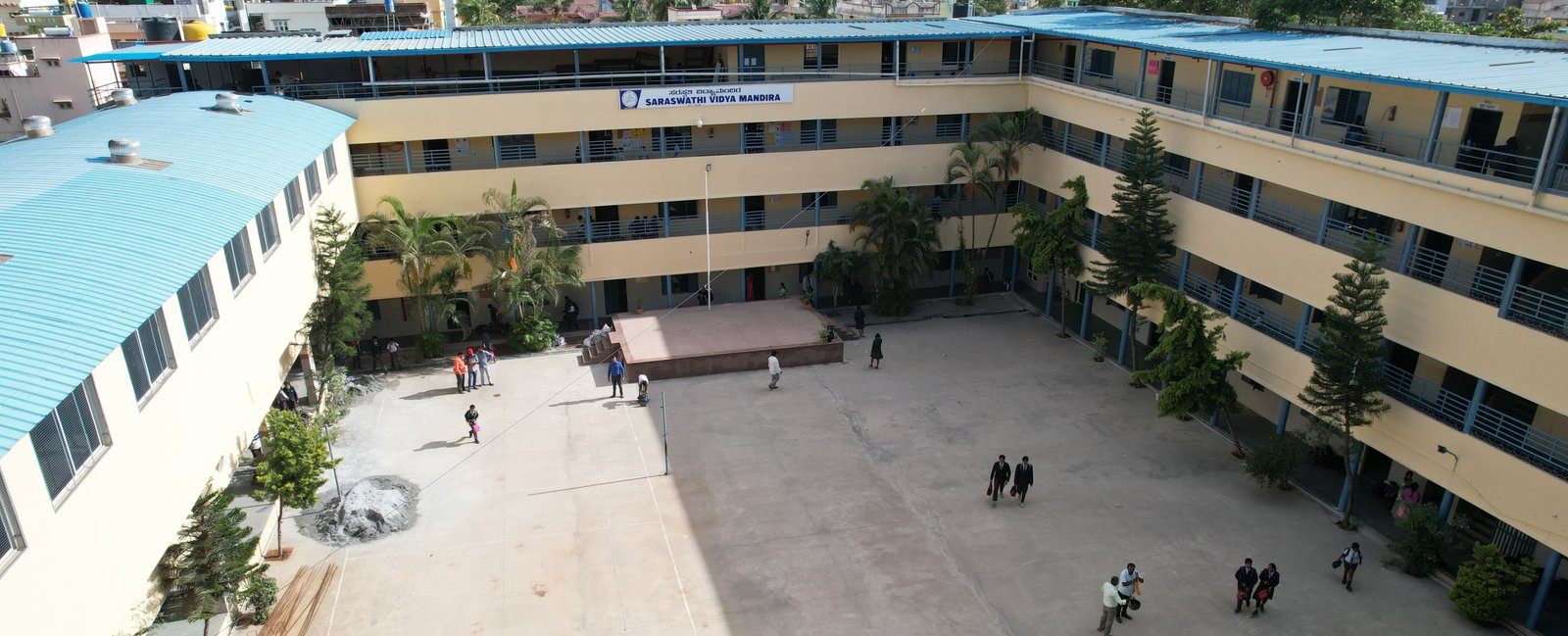 Primary and Secondary School Building at SVM Anekal - Classes I to X